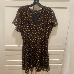 Madewell Silk Button Front Swing Dress 👗